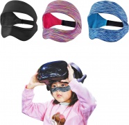 YipuVR 3-Pack Adjustable VR Eye Mask for PS VR2, HTC Vive - Sweatproof, Washable, Breathable (Black, Blue, Pink) image1.jpg