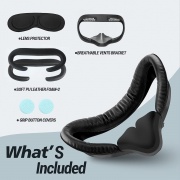 Meta Quest 2 VR Face Pad - Anti-Fog, Sweatproof PU Leather Foam Cushion - 2 Pack Replacement Accessories by Hanpusen image7.jpg