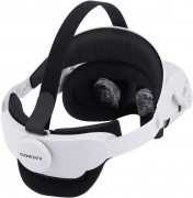 GOMRVR Adjustable Halo Strap for Meta Quest1-Quest 2 Head Strap with a Comfortable Back Big Cushion The Design balances Weight Reduces Facial Pressure -Virtual Reality Accessories (White) image3.jpg