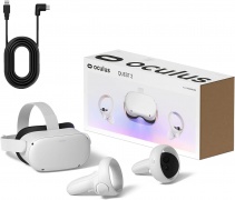 Meta Quest 2, 256GB, White - All-in-One VR Headset with 3D Sound, USB Type-C Link Cable Included image1.jpg
