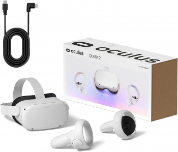 Meta Quest 2, 256GB, White - All-in-One VR Headset with 3D Sound