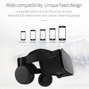 Tsanglight 3D VR Headset with Bluetooth Headphones, Compatible with iPhone & Samsung Galaxy, White image3.jpg
