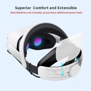 Weless Adjustable Head Strap for Meta Quest 2 - Sweatproof, Enhanced Support, Compatible with PC image5.jpg