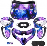 Accessories Compatible with Meta Quest 2丨All in One VR Headset Silicone Face Cover丨VR Shell Cover丨Compatible with Quest 2 Touch Controller Grip Cover丨Protective Lens Cover丨Disposable Eye Cover image1.jpg